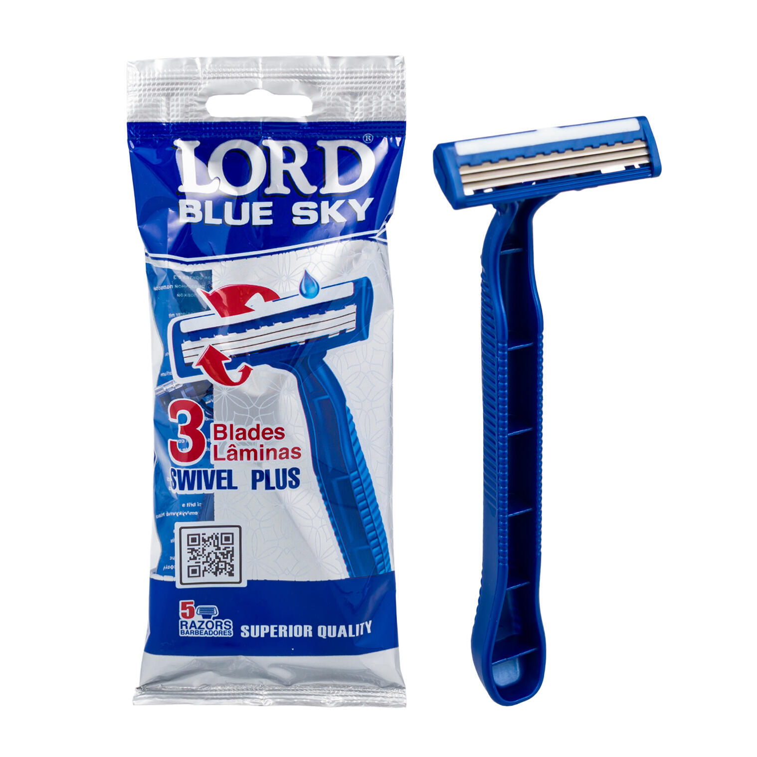 Wholesale Lord Blue Sky Swivel Plus Disposable Razors, 5-Pack | | SKU ...