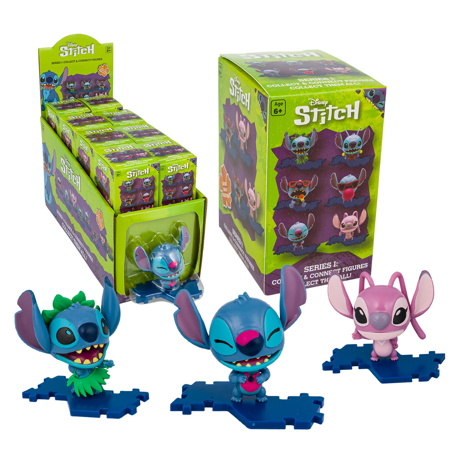 Wholesale Disney Stitch Collect & Connect Figures, Assorted