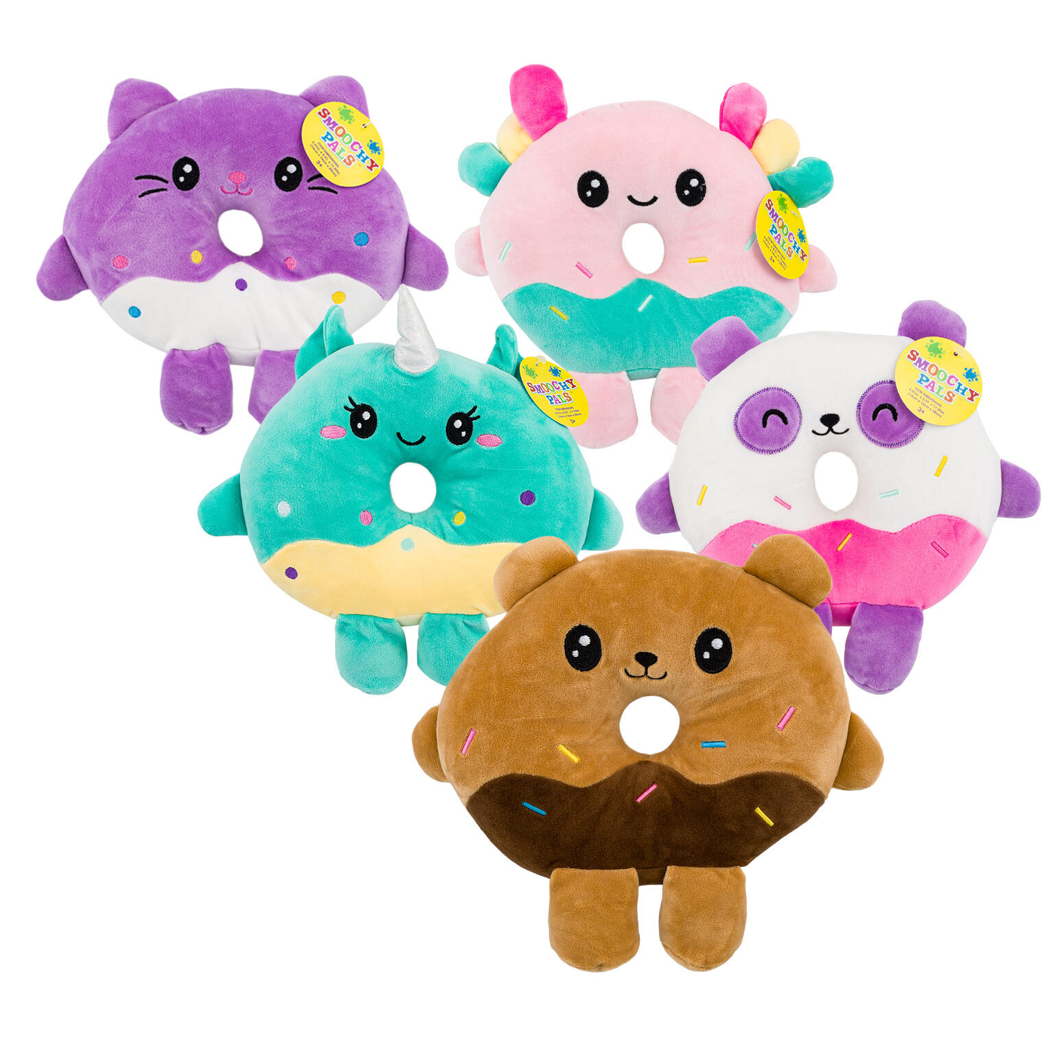 Wholesale Linzy Toys Smoochy Pals Hybrid Donut Animal Plush Toys