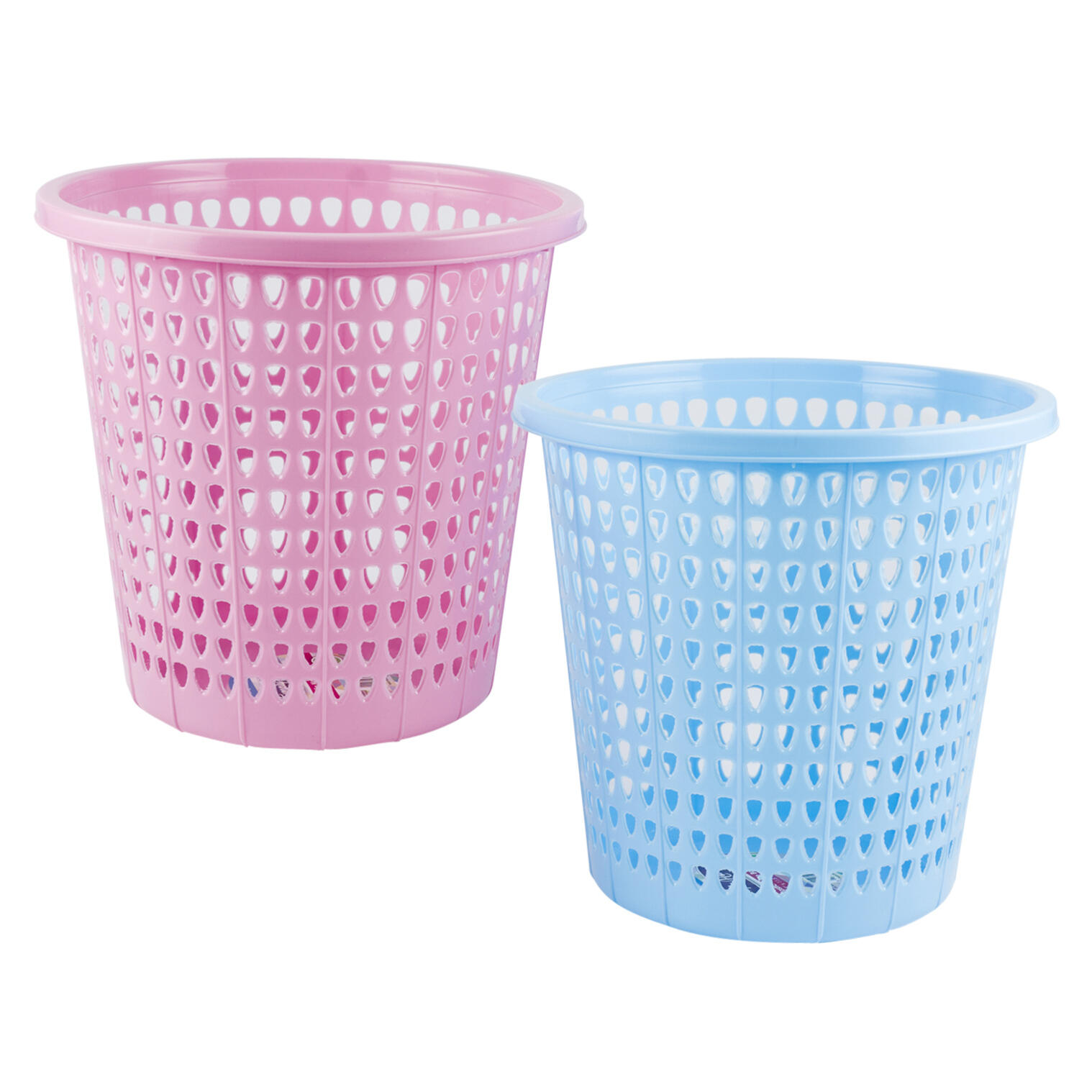 Wholesale Plastic Trash Bin 13 L 2 Assorted Colors 2 ASST
