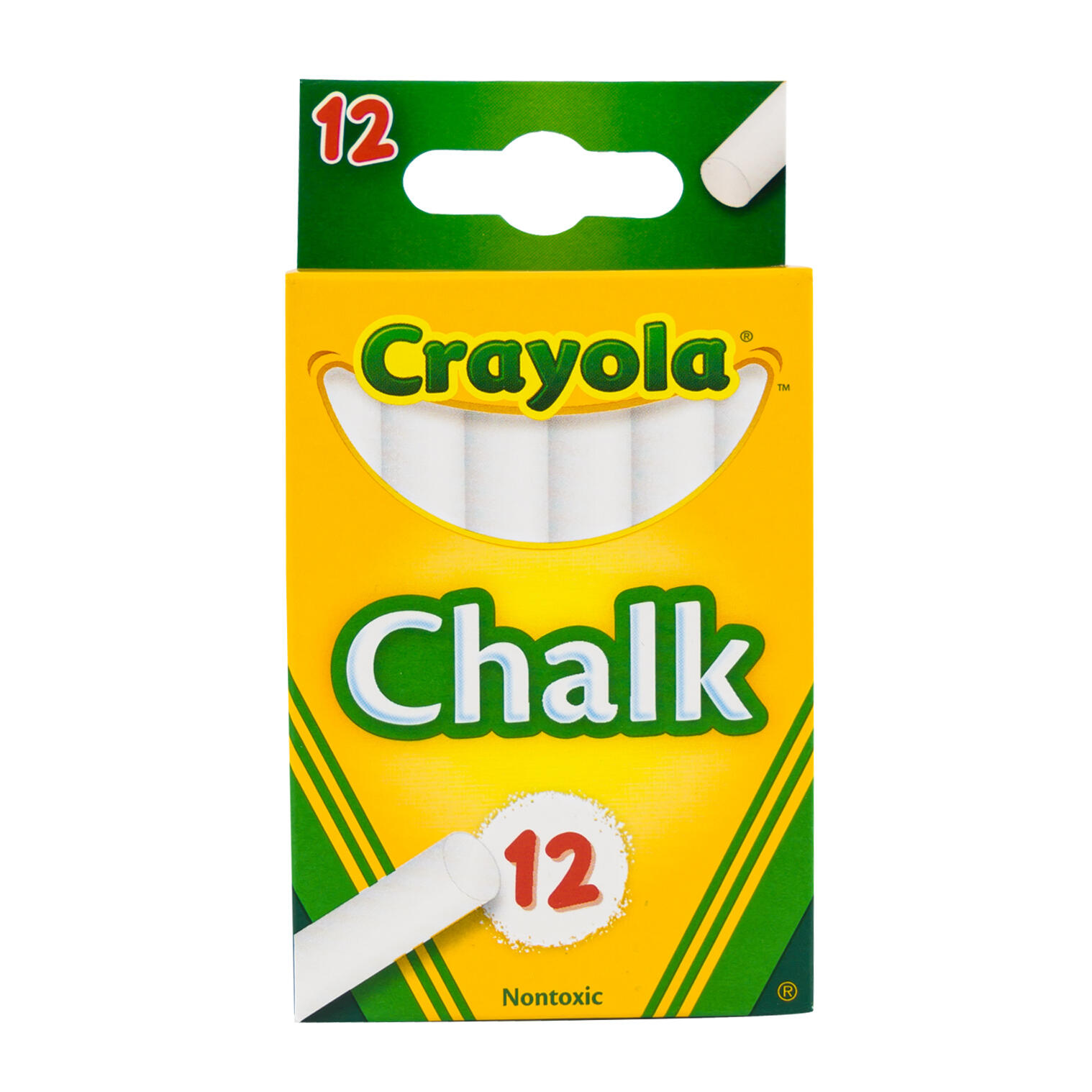 Crayola White Chalk - 12 Pieces - Nontoxic