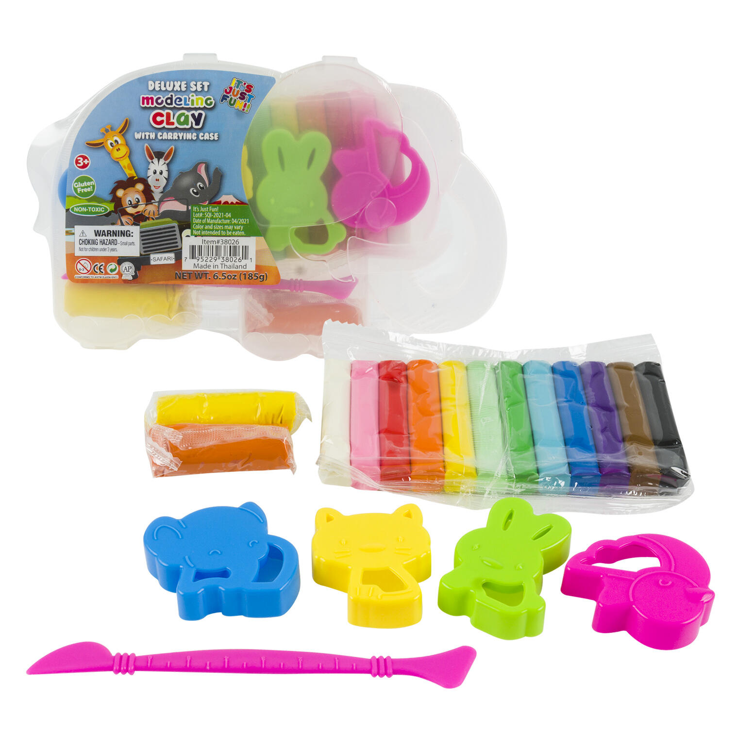 Wholesale Modeling Clay Deluxe Set W/ Carrying Case