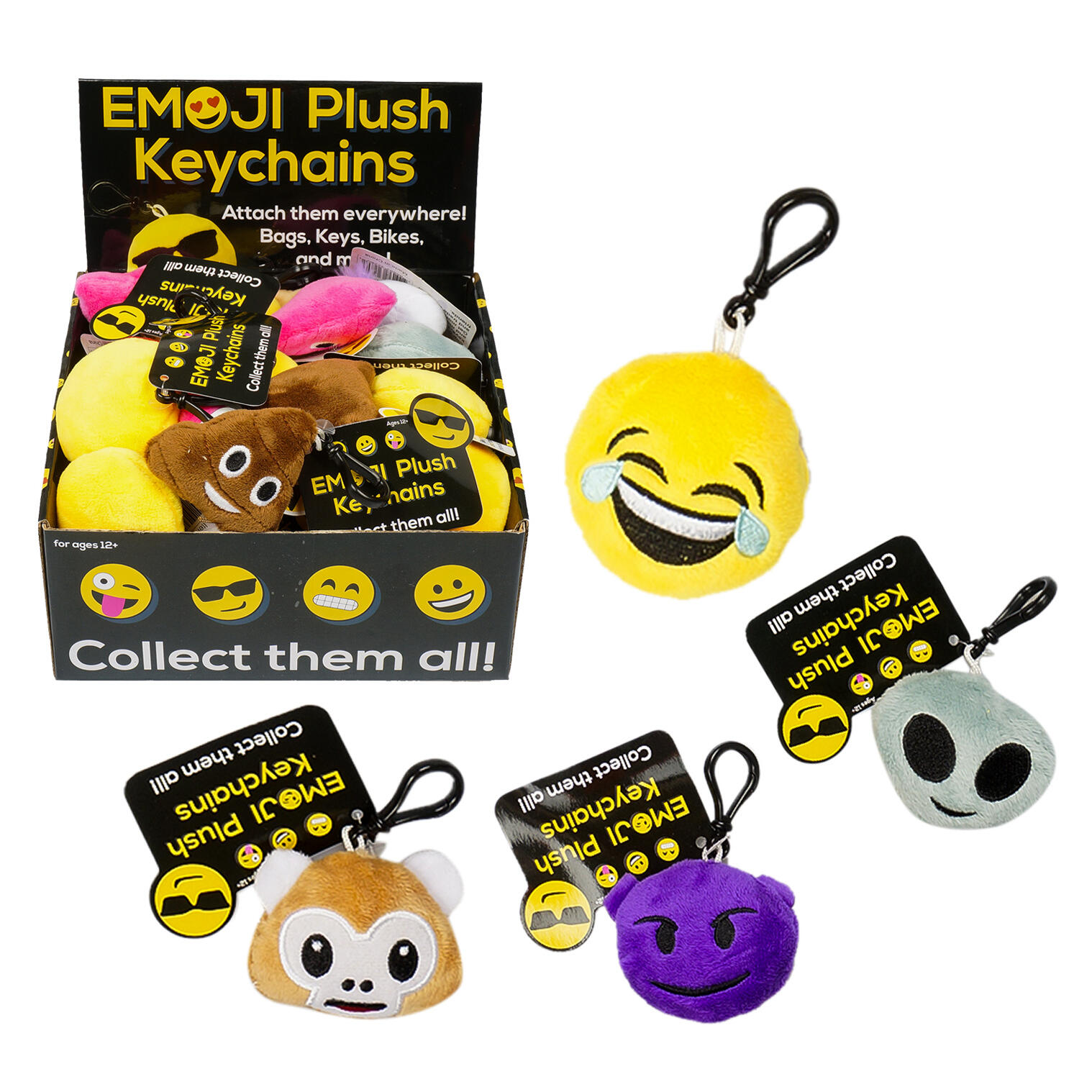 Wholesale Emoji Plush Keychain