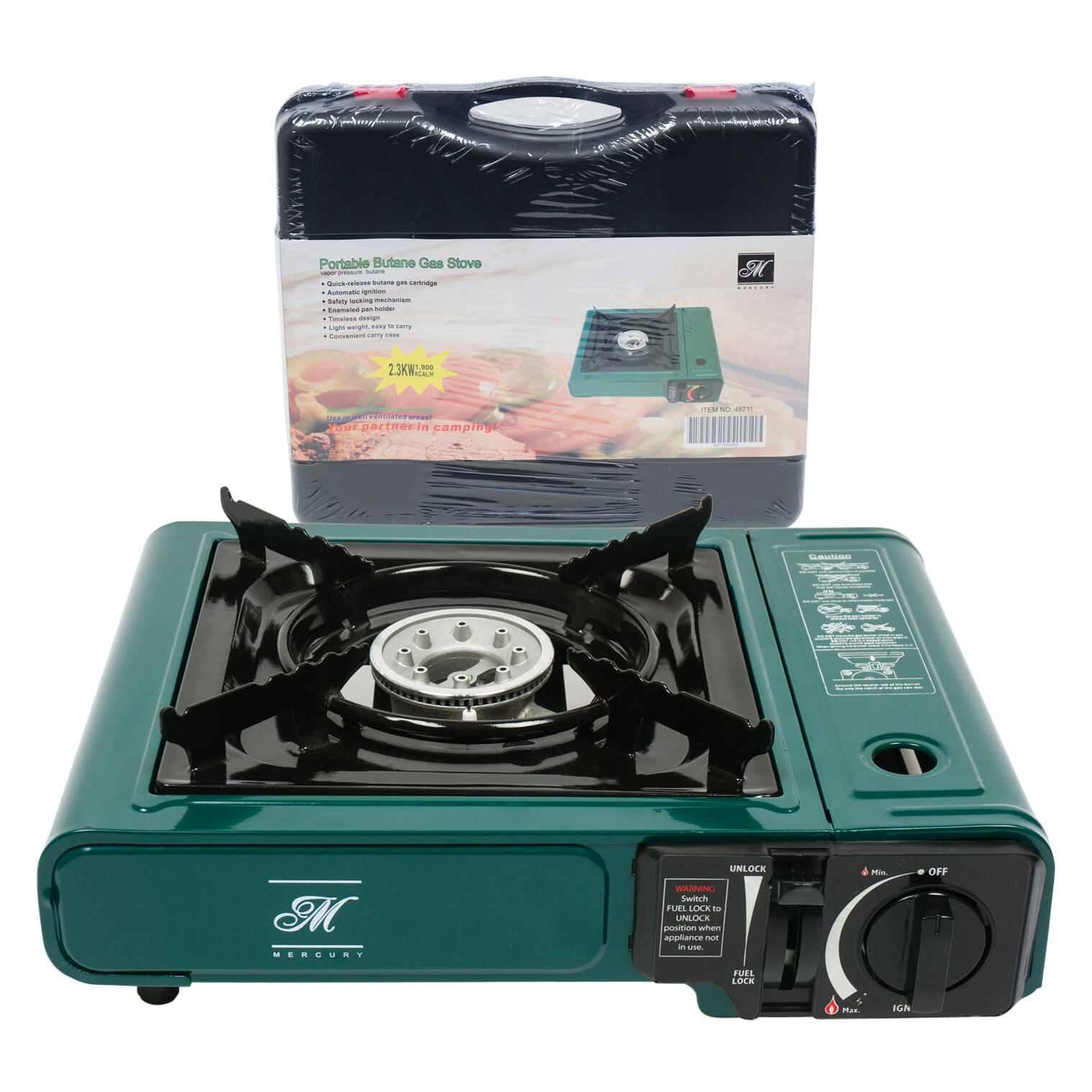 Wholesale Portable Gas Stove W/ Case Green GREEN