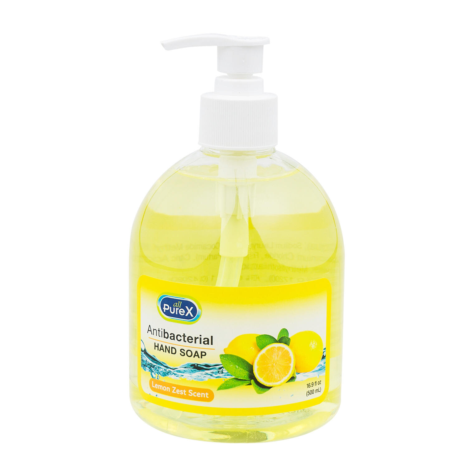 Wholesale Lemon Antibacterial Hand Soap 16.9oz YELLOW