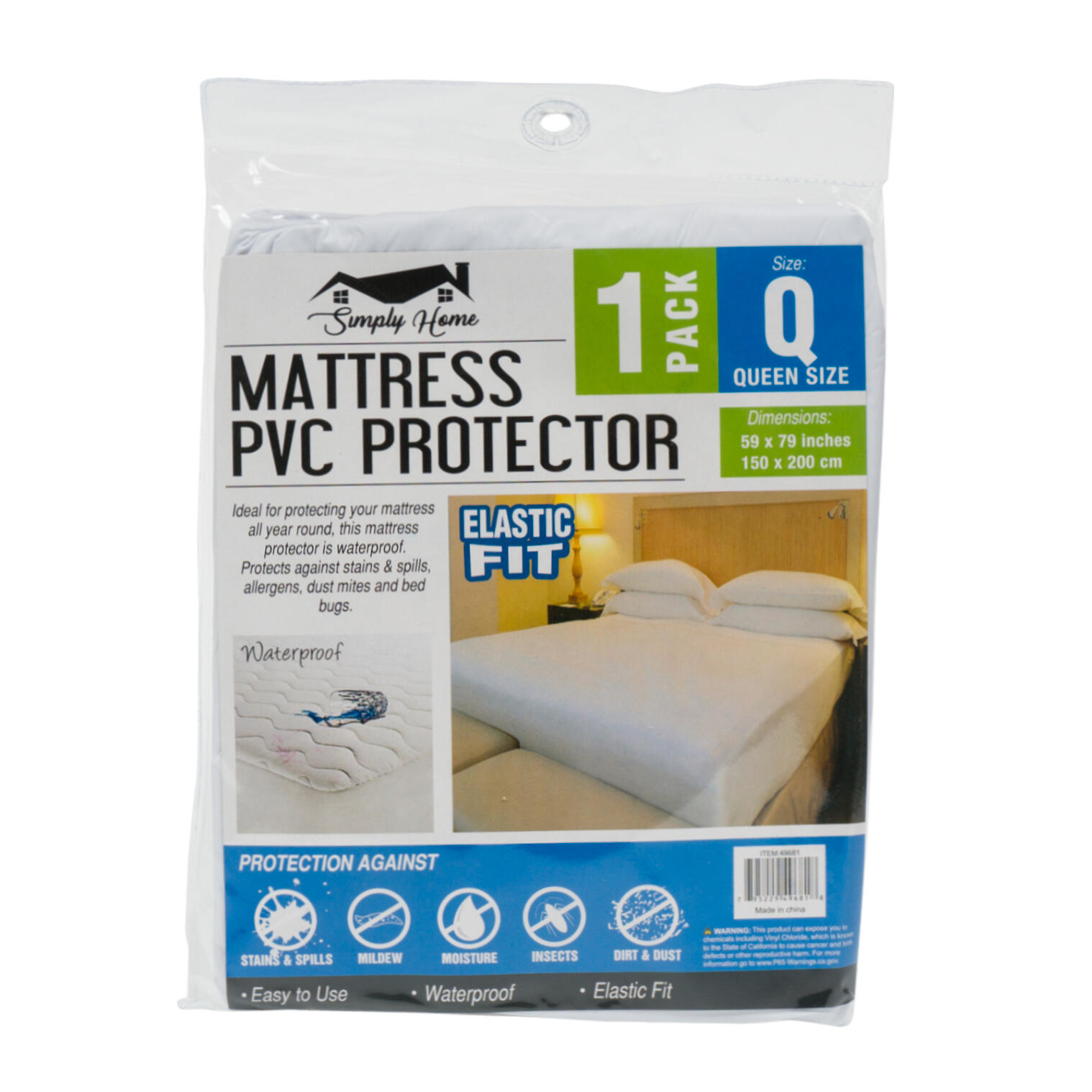 Wholesale Queen Size Mattress Protector White WHITE
