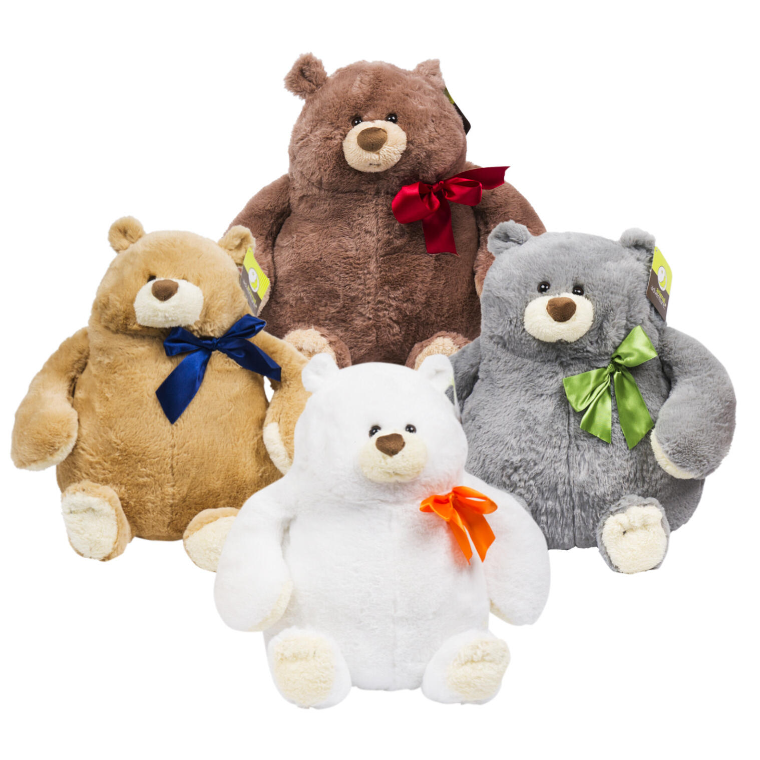 Wholesale Willis Bear Plush 4 Assortments BROWN GREY TAN WHITE