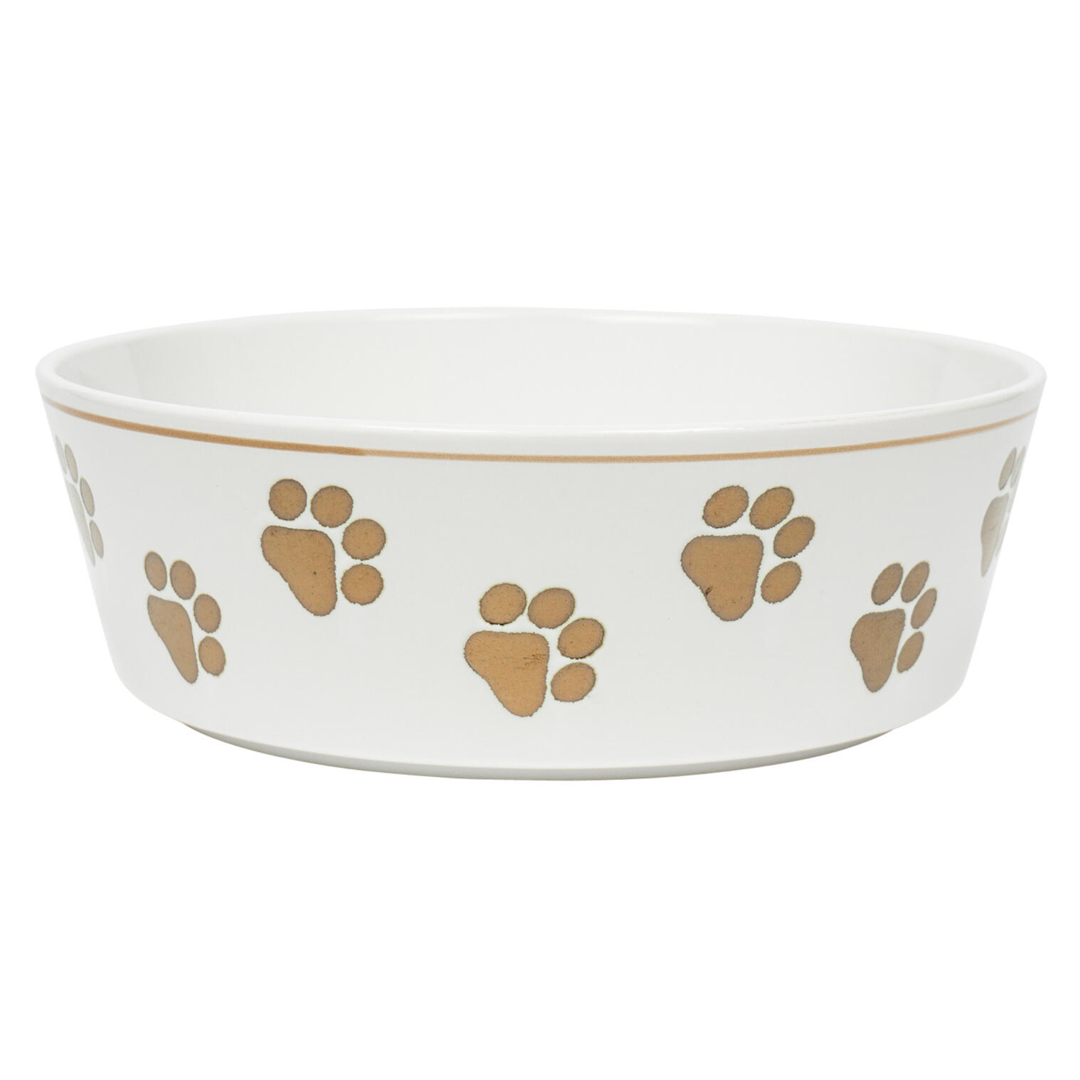 Wholesale Ceramic Pet Bowl 8"" White WHITE