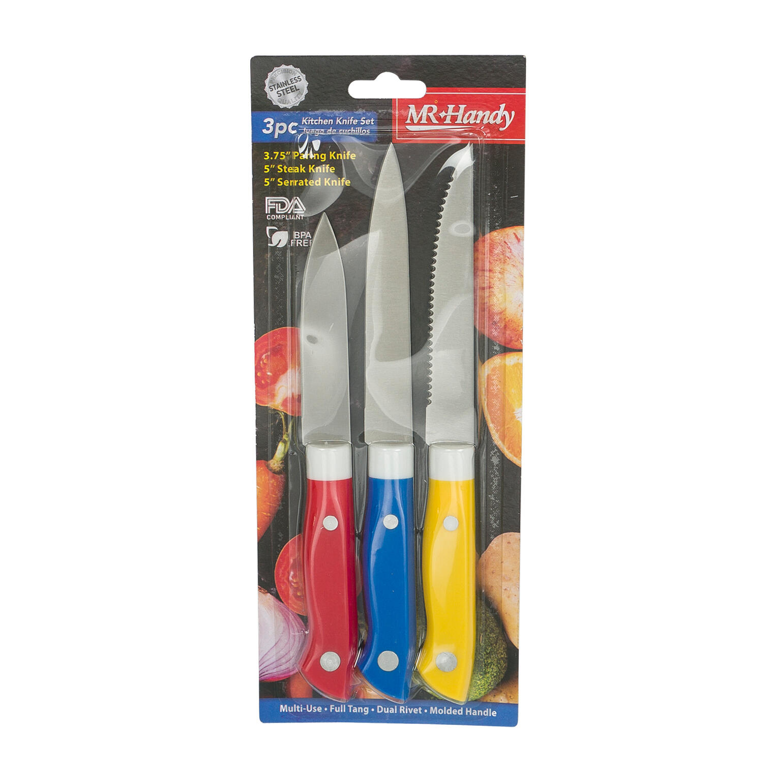 Wholesale 3 Piece Knife Set- 8