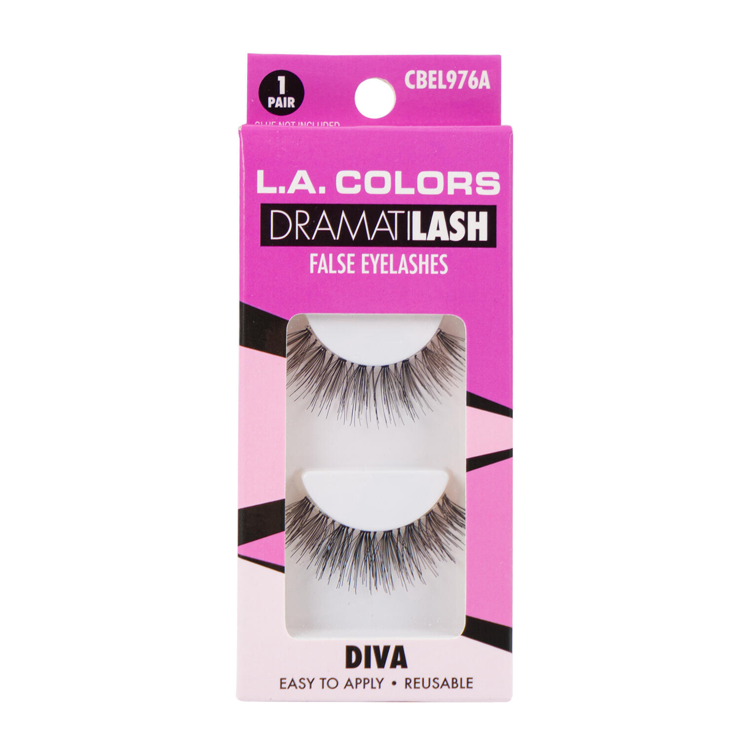 Wholesale EYELASHES DIVA 1 SET LA COLORS DIVA
