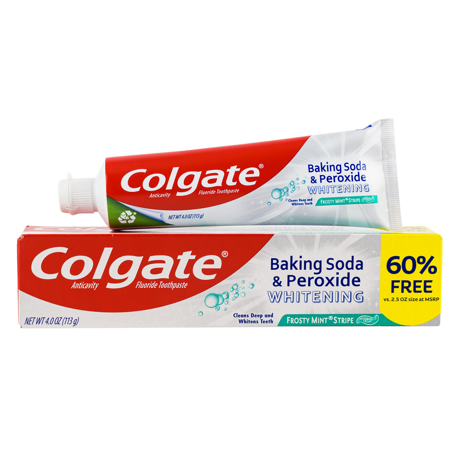 Wholesale Colgate Baking Soda and Peroxide Toothpaste 4oz