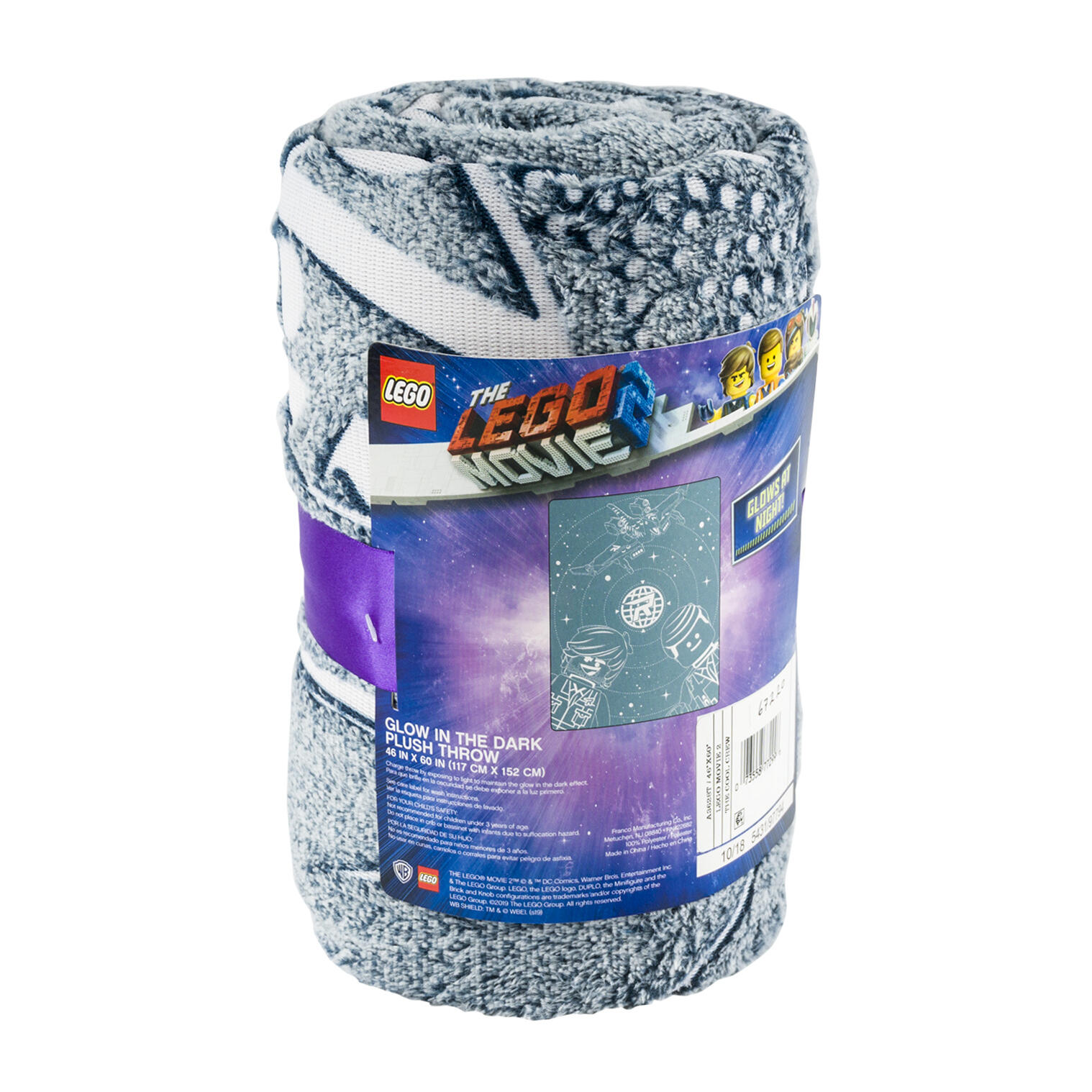 Wholesale Lego The Lego Movie 2 Throw Blanket BLUE WHITE