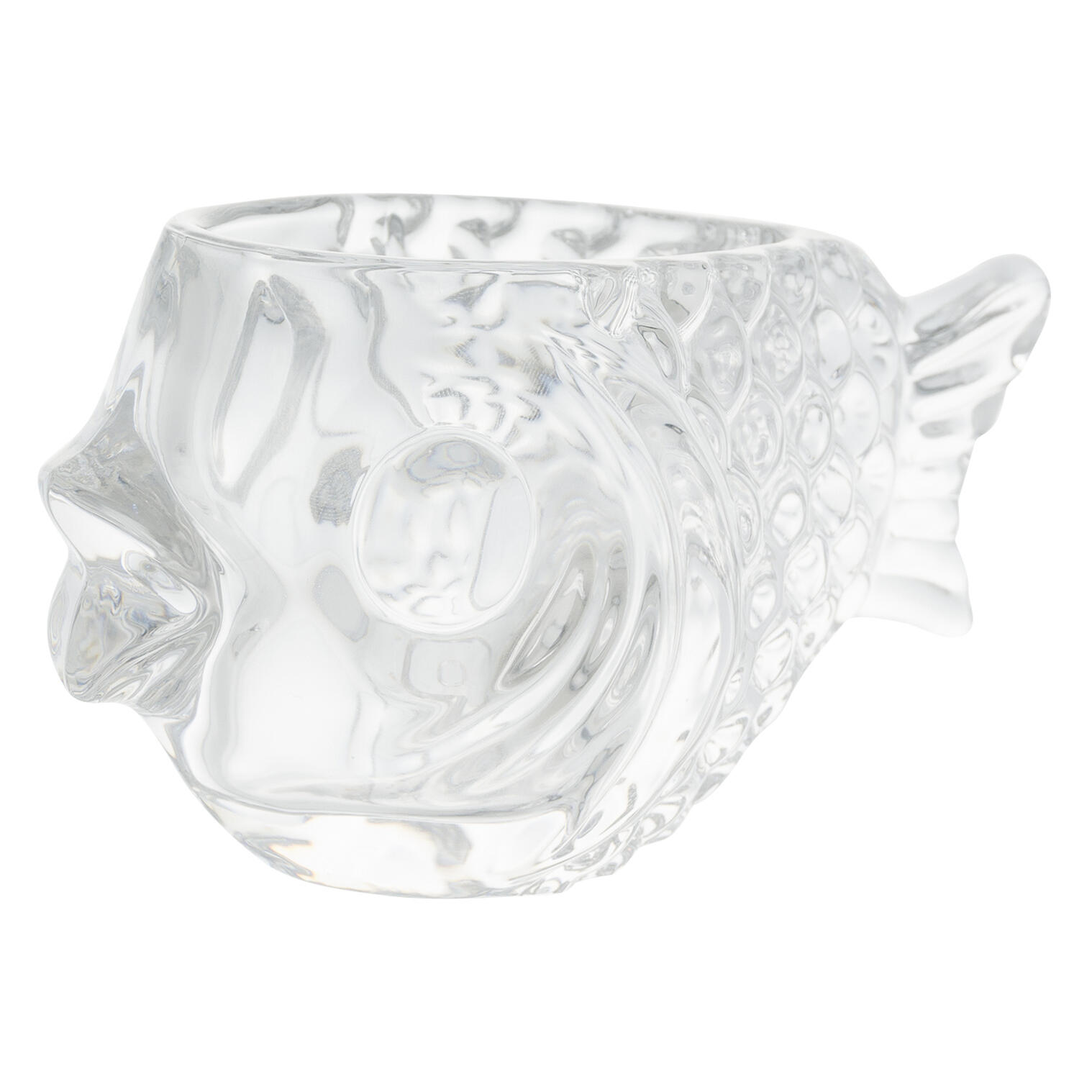 Wholesale Crystal Gold Fish Candy Dish CLEAR