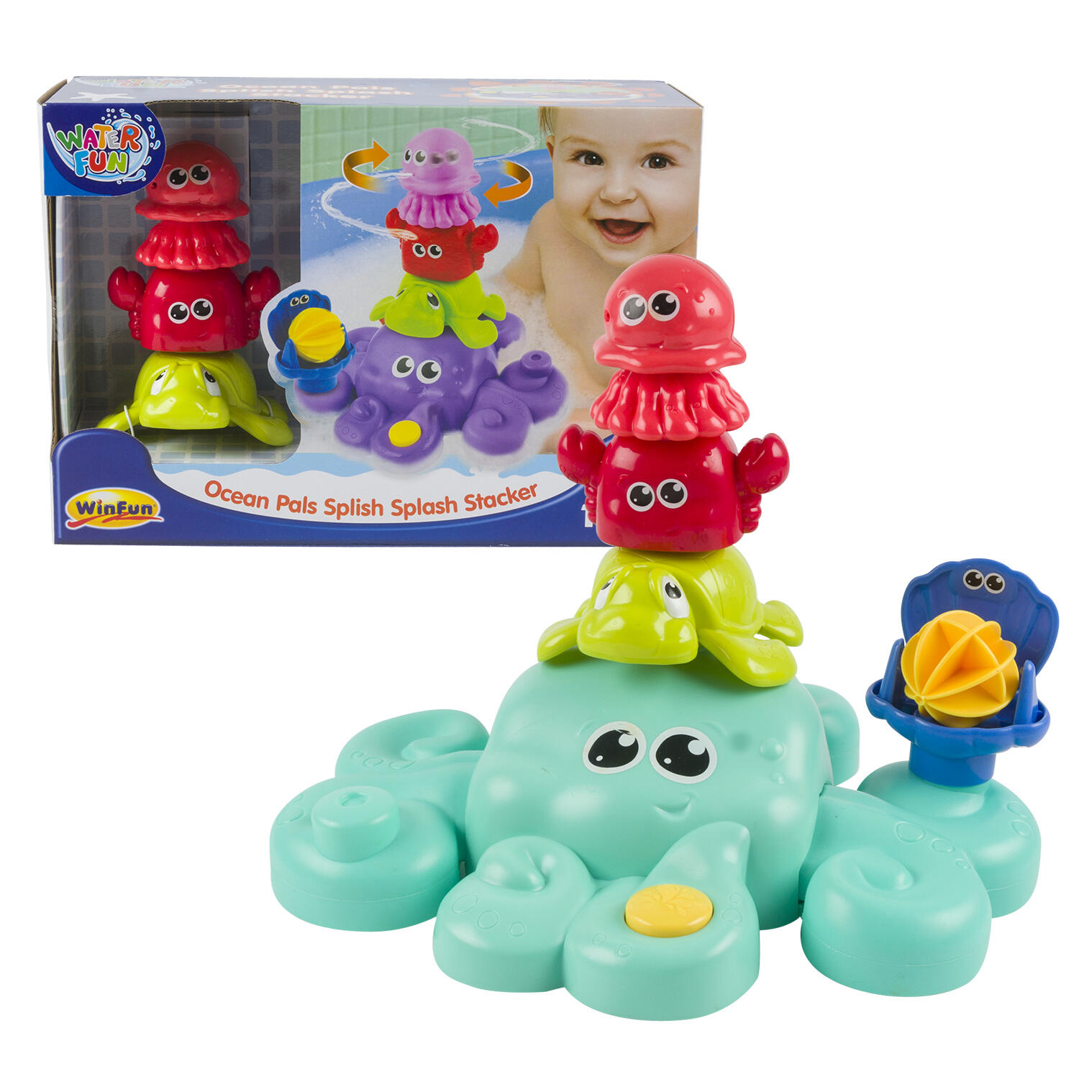 4pc WinFun Bath Ocean Pals Playsets