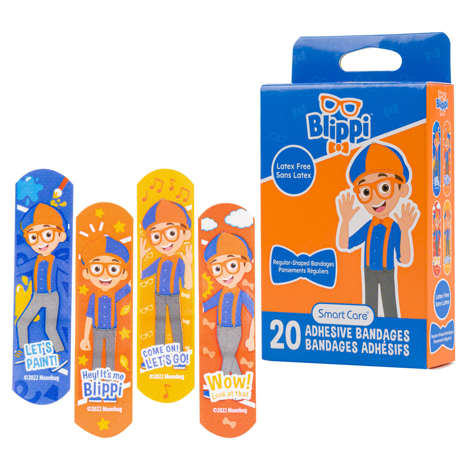 Smart Care Adhesive Bandages - 20 Pieces - Latex Free - Regular Shape