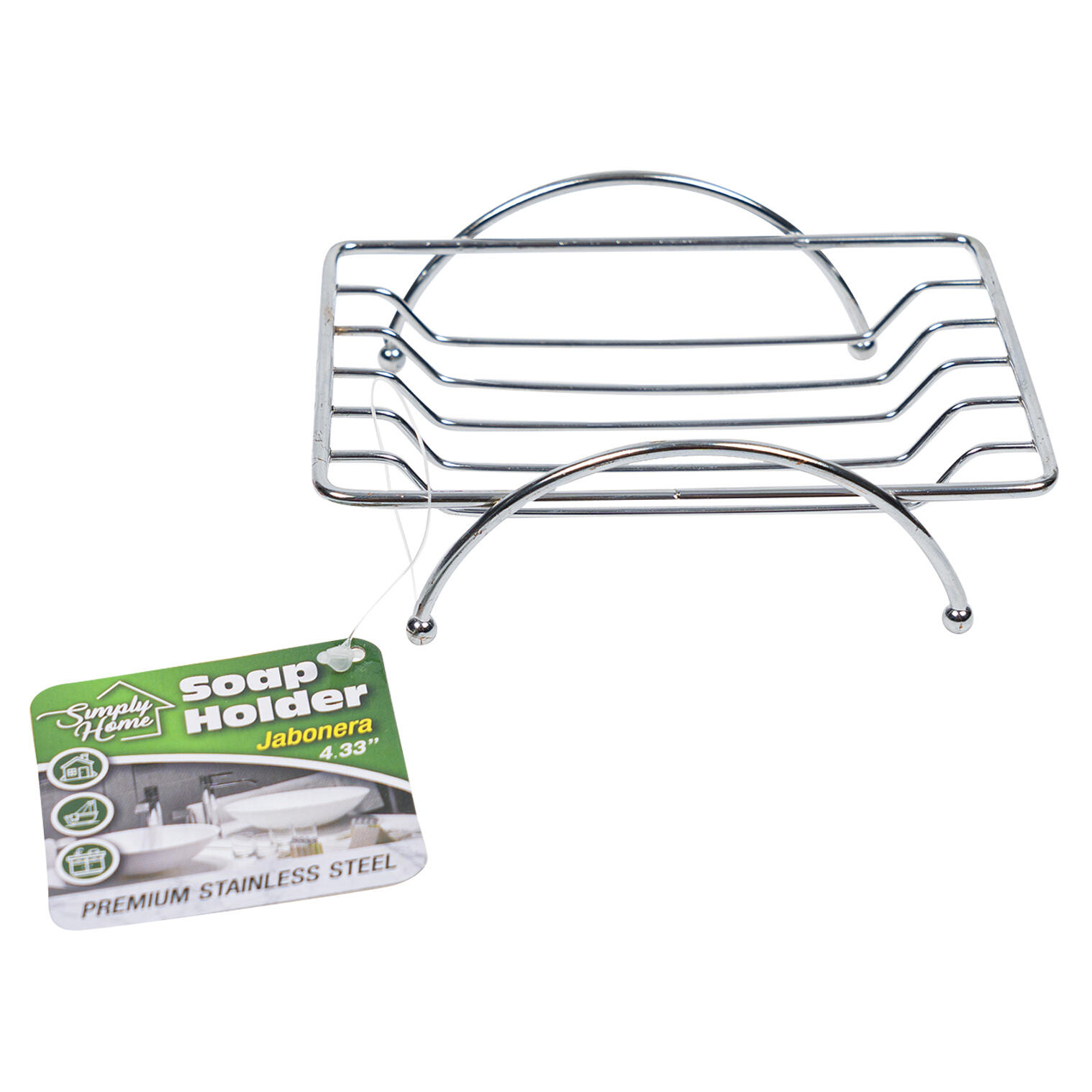 Simply Home Stainless Steel Soap Holder- 4.7"