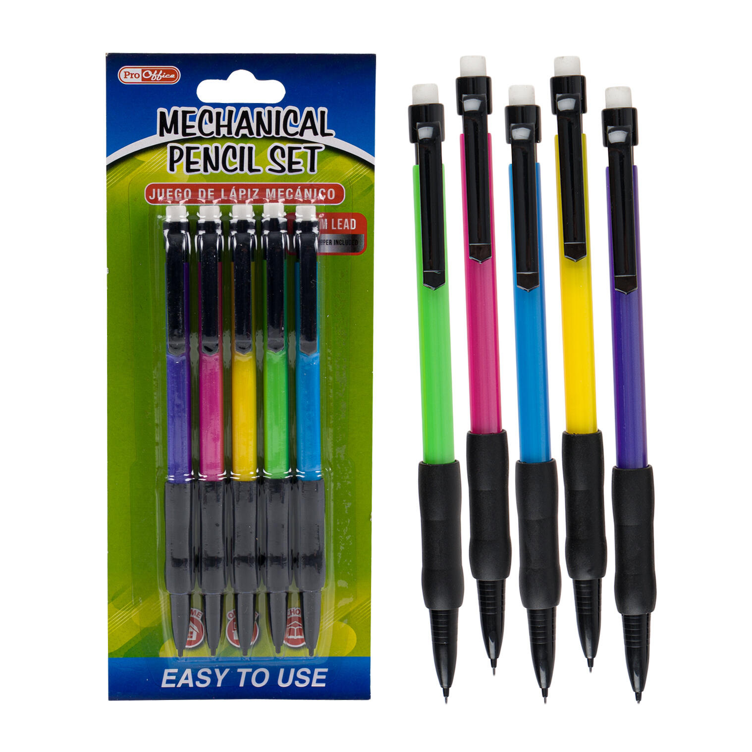 Wholesale Proffice Mechanical Pencil Set W/ Lead SILVER