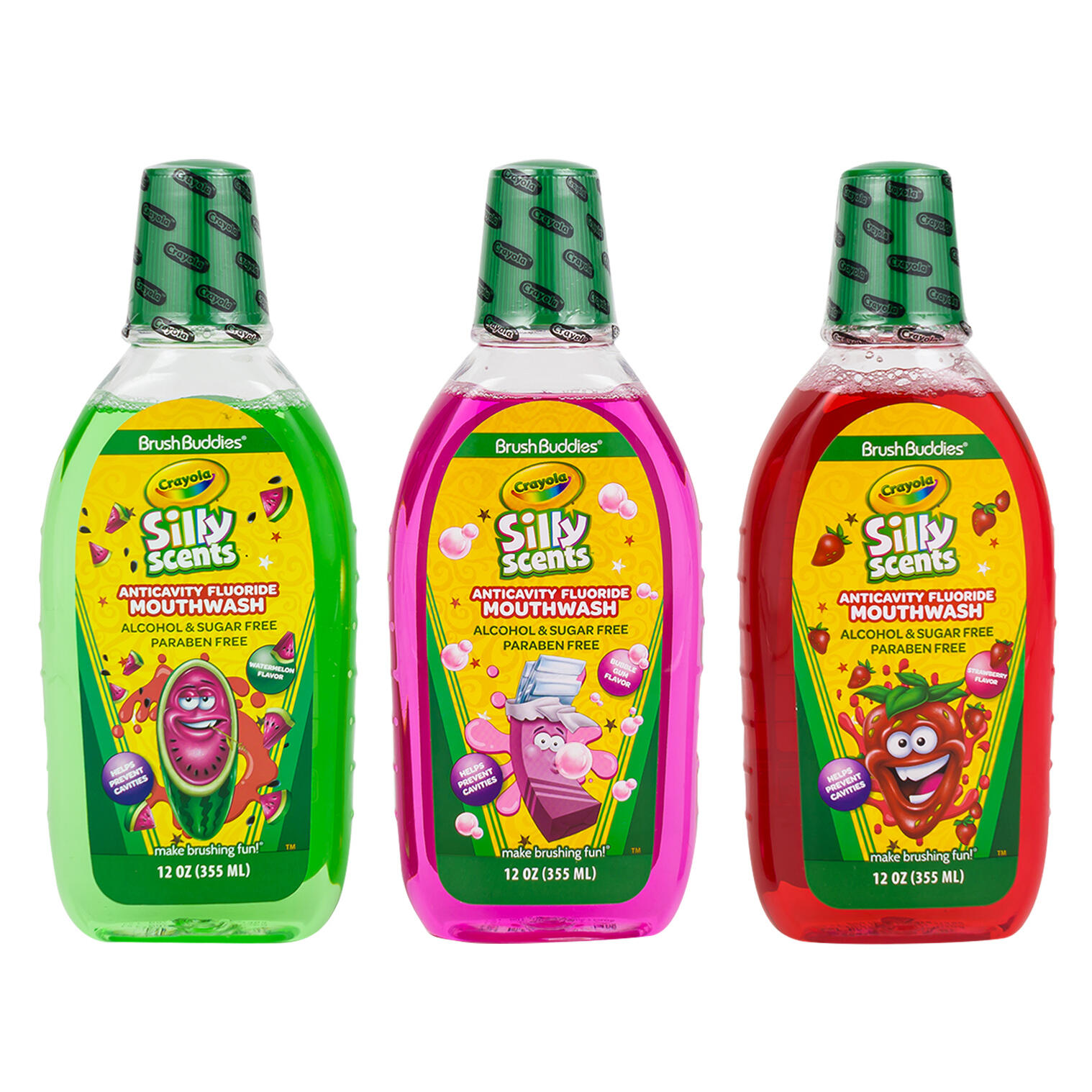 Crayola Silly Scents 12oz Anticavity Fluoride Mouthwash Assorted