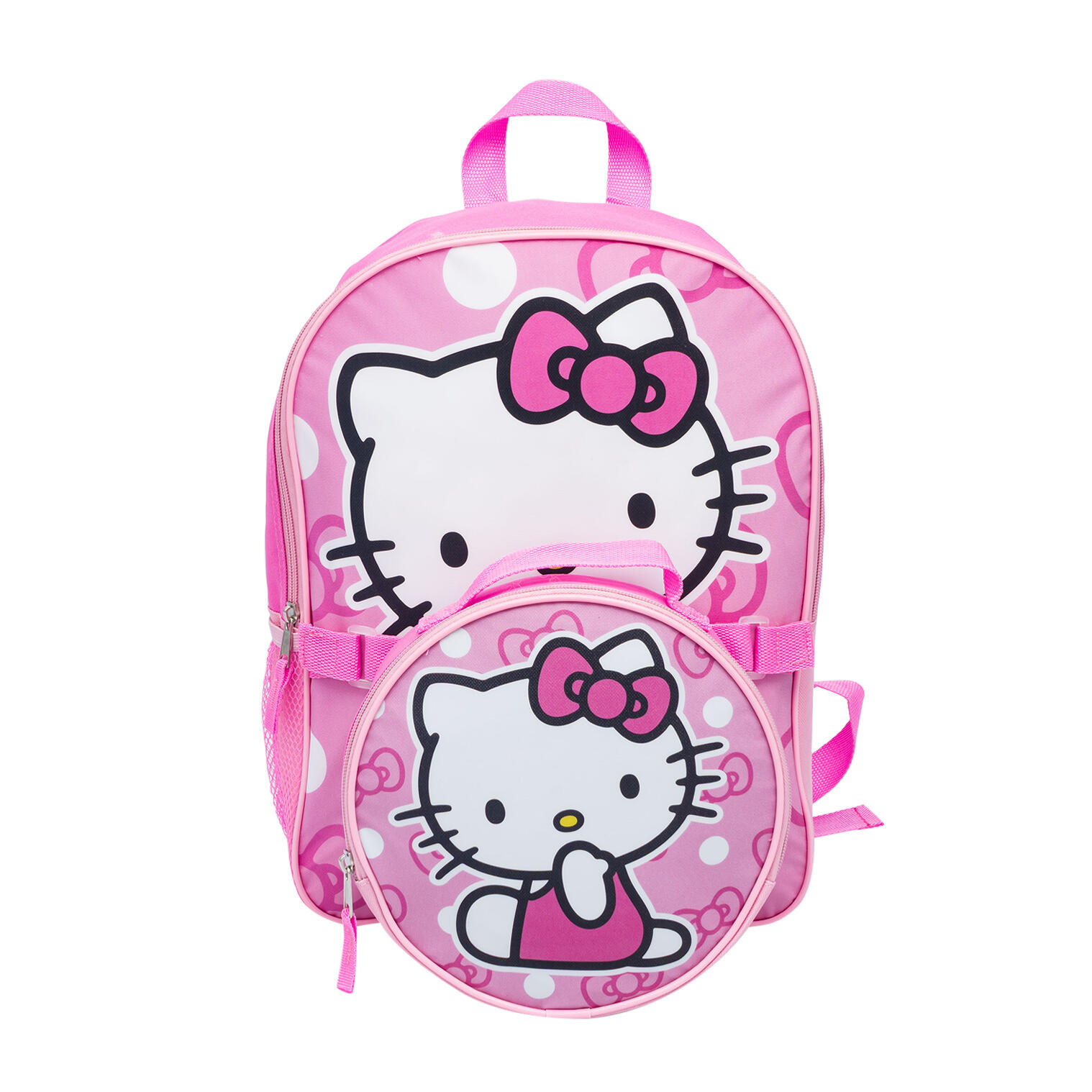 Hello Kitty Pink Backpack with Lunch Bag - 15 in