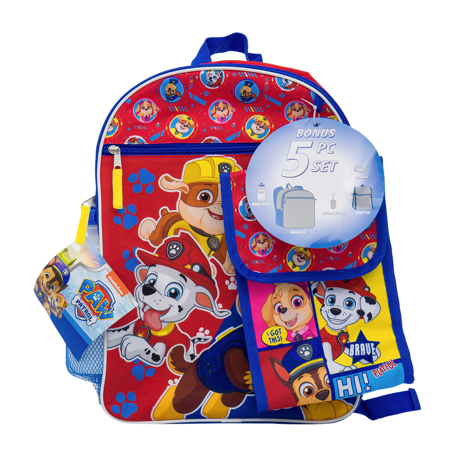 Paw Patrol Kids Backpack 5pc Set - 16 in