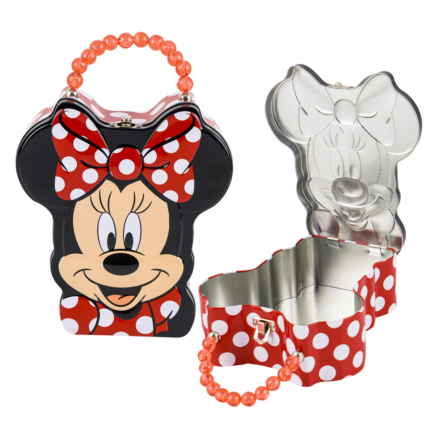 Wholesale Disney Minnie Mouse Tin Tote Box with Beaded Handle - 8