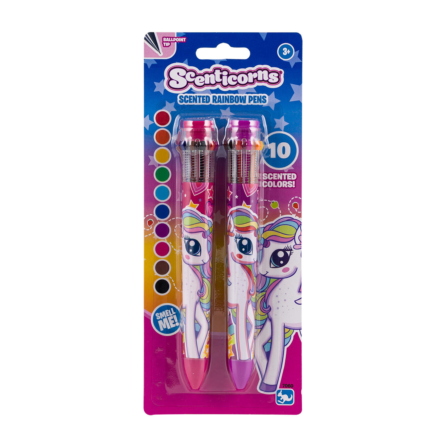 Kangaru Scenticorns 2pc Pink and Red Scented Rainbow Pen