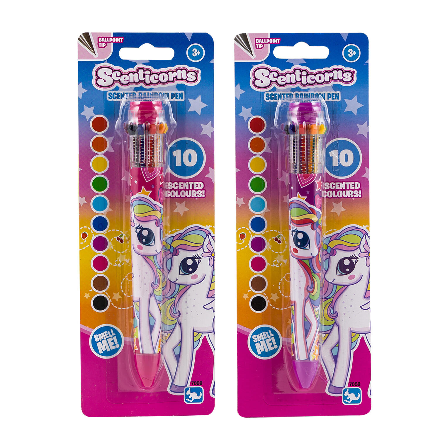 Kangaru Scenticorns Pink and Red Scented Rainbow Pen, Assorted