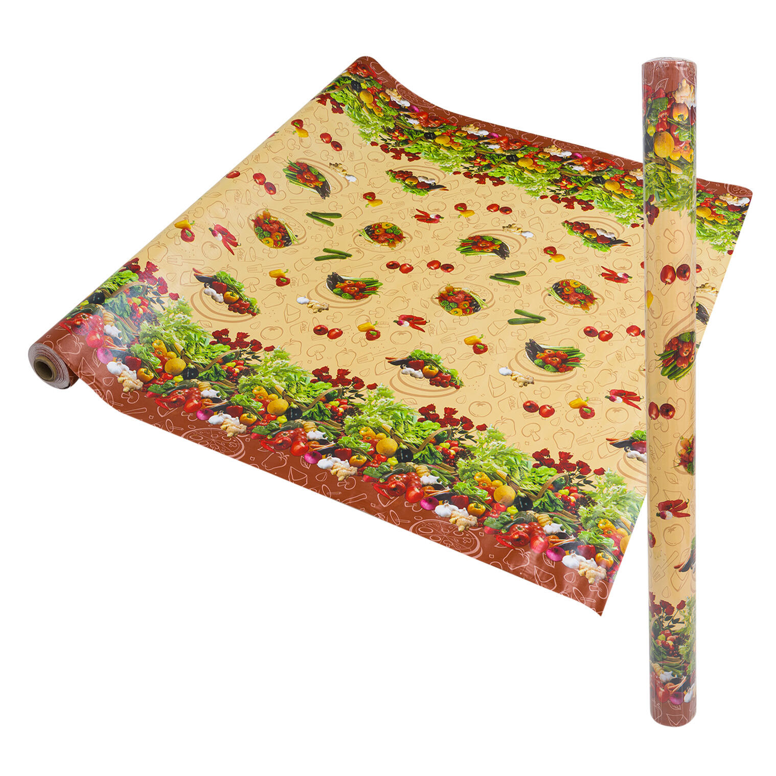 Decorative Vegetables-Themed Liner - 54 in x 25 yd