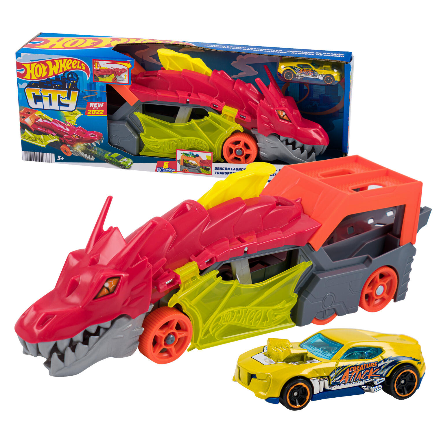 Wholesale Hot Wheels Dragon Launch Transporter Playset