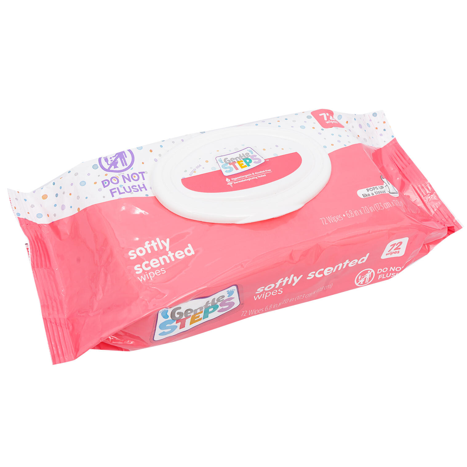 Gentle Steps Softly Scented Baby Wipes, 72 Count, Gentle on Skin