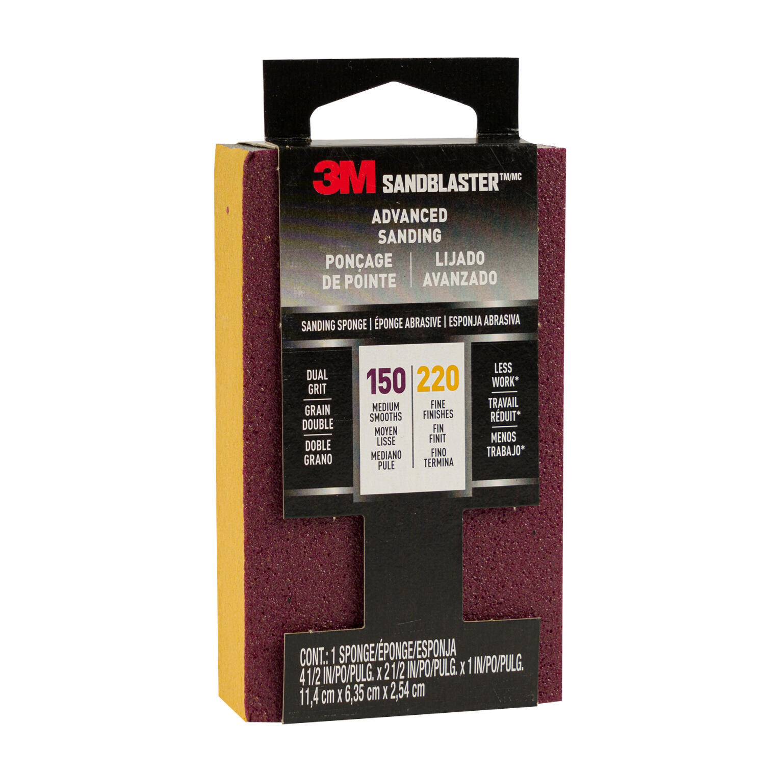 Wholesale 3M Sanding Sponge 220 Grit