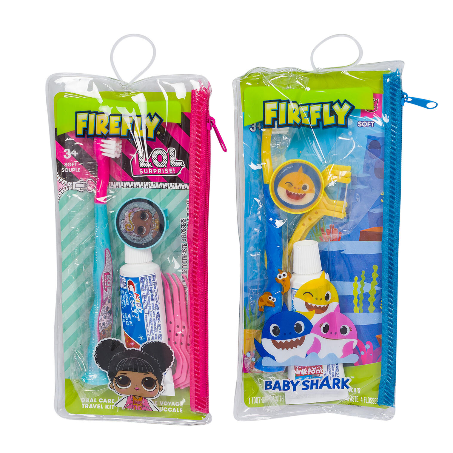 Firefly Oral Care Travel Kit Assorted Baby Shark and LOL Surprise