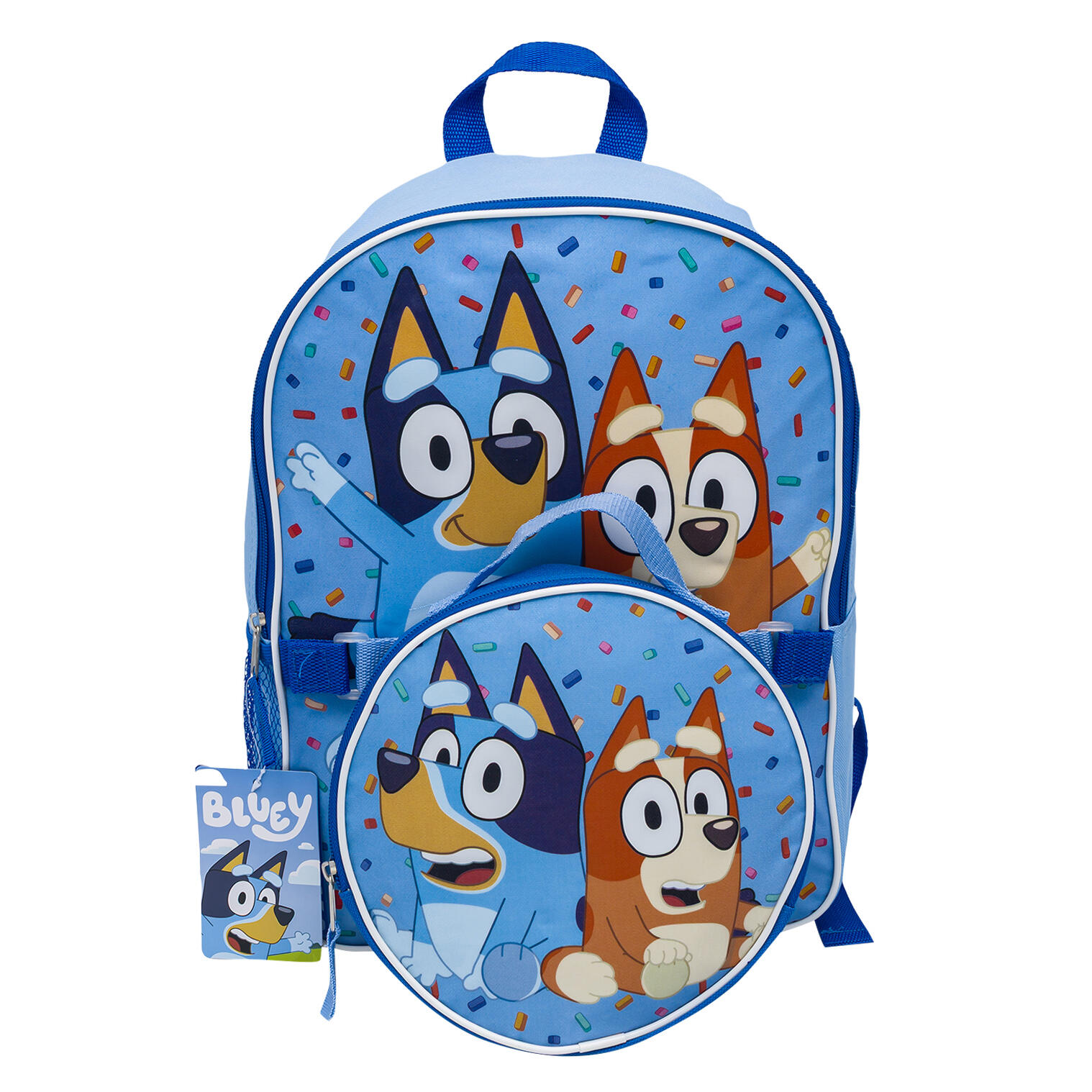 Bluey Kids Backpack and Lunchbox 15 in - Blue