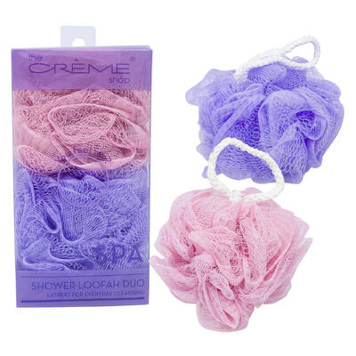 wholesale The Crème Shop Shower Loofah Duo