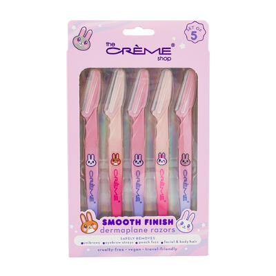 wholesale The Crème Shop Smooth Finish Dermaplane Razors, Set of 5