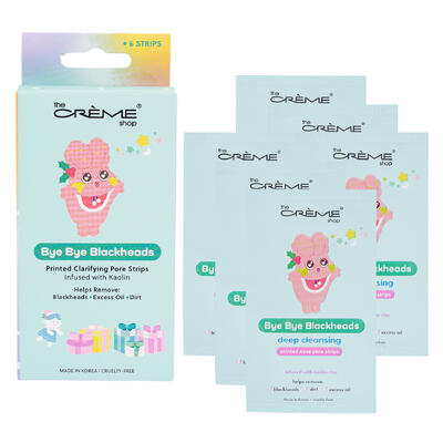 wholesale The Crème Shop Bye Bye Blackhead Printed Nose Strips, 6 Strips