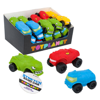 wholesale Stretch Sand Car, Stretchy Squeezy Toy, Assorted
