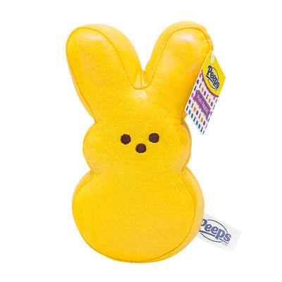 wholesale Peeps Bunny Plush Toy, 6.5 in, Yellow