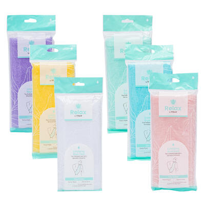 wholesale Relax Exfoliating Wash Cloth Firm Texture, Assorted Colors