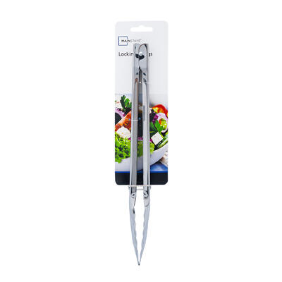wholesale Mainstays Stainless Steel Locking Cooking Tongs, 12 in