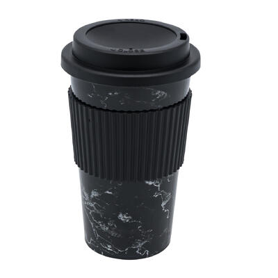 wholesale Mainstays 18 oz Plastic Travel Coffee Cup with Lid and Protective Sleeve