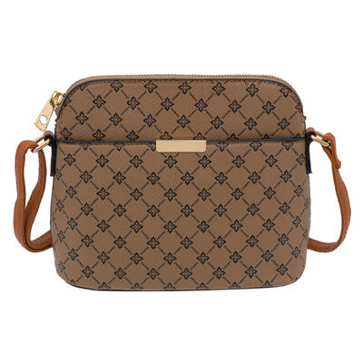 wholesale Deluxity Women’s Shoulder Bag with Front Pocket and Pattern