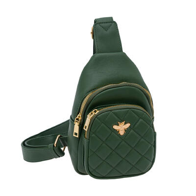 wholesale Green Quilted Sling Bag for Women, Stylish & Practical