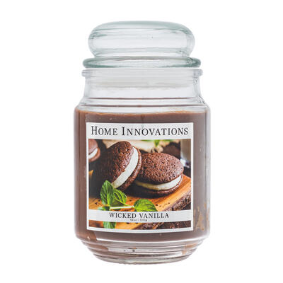 wholesale Home Innovations Wicked Vanilla Scented Candle, 18oz/510g