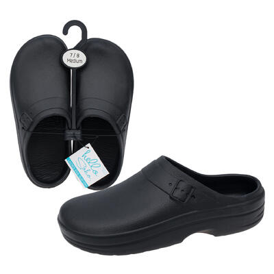 wholesale Ladies EVA Slip-On Clogs, White, Assorted Sizes