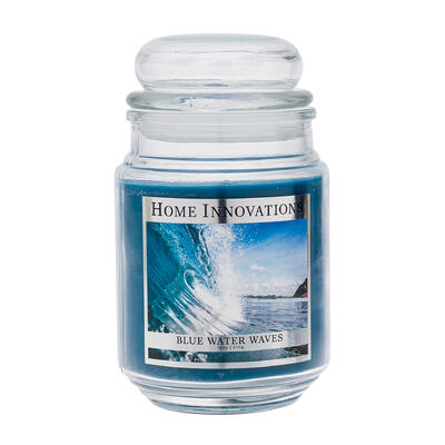 wholesale Home Innovations Blue Water Waves Scented Candle, 18oz/510g