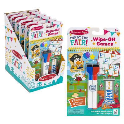 wholesale Melissa & Doug Fun at the Fair! Wipe-Off Games Reusable Activity Pad