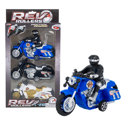 wholesale Rev Rollers Toy Motorcycles Set, Friction-Powered