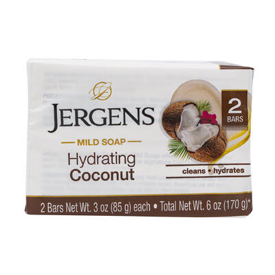 wholesale Jergens Mild Soap, Hydrating Coconut, 3 oz, 2 Pack