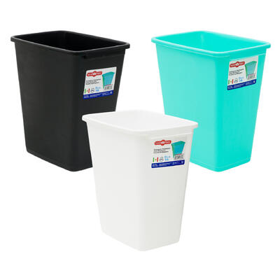 wholesale WASTE BASKET10qt  RECT 3 ASSTD